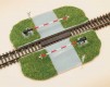 Level crossing with barrier